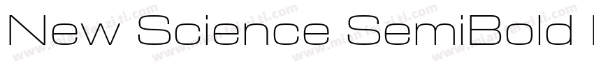 New Science SemiBold Extended字体转换
